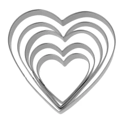 Ausstecher Herzen 5tlg. KITCHEN