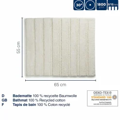 Badematte rauchblau MEGAN