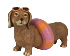Figur Dackel mit Schwimmring BODO