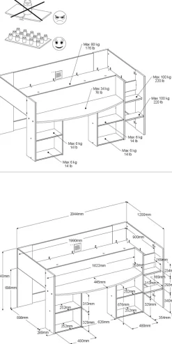 Jugendzimmer 3-teilig PIROUETTE 12