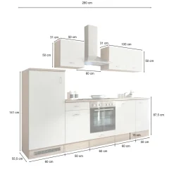 Küchenblock mit E-Geräten ANDY II