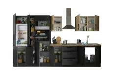 Küchenblock mit E-Geräten CORNWALL (Zeile-Backofen-Kühlschrank-Apotheker) VII