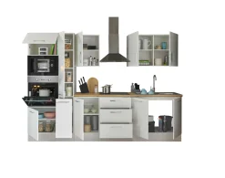 Küchenblock mit E-Geräten CORNWALL (Zeile-Backofen-Mikrowelle-Apotheker) I