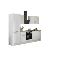 Küchenblock mit E-Geräten CORNWALL (Zeile-Kühlschrank) II