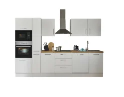 Küchenblock mit E-Geräten CORNWALL (Zeile-Backofen-Geschirrspüler-Mikrowelle-Apotheker) I