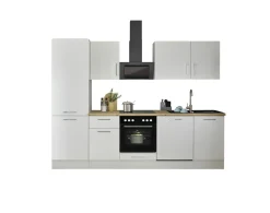 Küchenblock mit E-Geräten CORNWALL (Zeile-Geschirrspüler-Kühlschrank) II