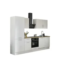 Küchenblock mit E-Geräten CORNWALL (Zeile-Geschirrspüler-Kühlschrank) II