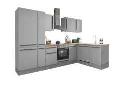 Küchenblock mit E-Geräten MANCHESTER (Ecke-Kühlschrank-Apotheker) I