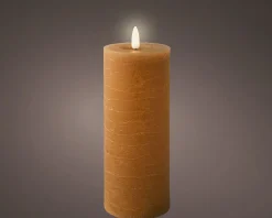 LED Echtwachskerze RUSTIK
