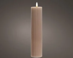 LED Kerze 22,5cm STRIPE