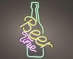 LED Neon Wanddeko Beer Time NEON