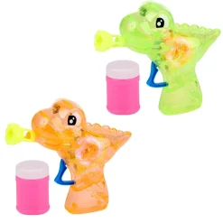 Seifenblasenpistole Dino mit LED BUBBLES